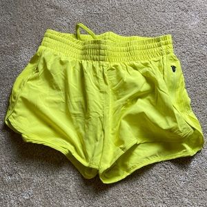Yellow Asics Shorts